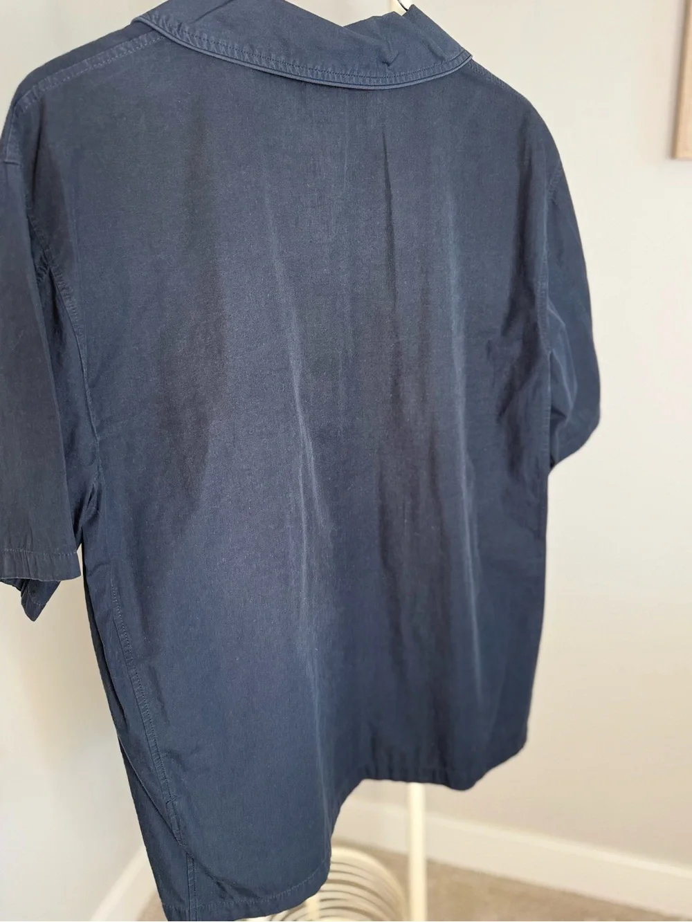 Zara Originals Navy Short-Sleeve Lightweight Shirt - Picture 8 of 8